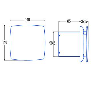 CATA ECOFAN szellőztető ventilátor