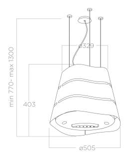 Elica páraelszívó WAVE UX IX/F/51