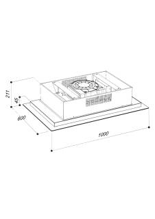 sirius slt-970 brushless mennyezeti fehér elszívó