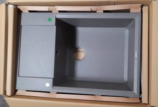 ELLECI OUTLET - Mosogatótálca Easy 310 78x50 Granitek 1 m. +cseppt. M73 Titanium