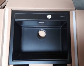 ELLECI OUTLET - Mosogatótálca Best 105 Workstation 57x51 Keratek K86 Black - Szépséghibás termék!