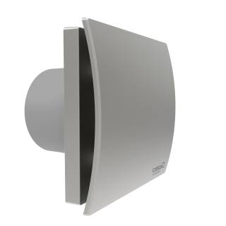 Cata UC-10 Silentis Hygro szürke ventilátor utószellőztető és páraérzékelő funkcióval, fordulatszám állítási lehetőséggel, dekoratív előlappal, pillangószeleppel