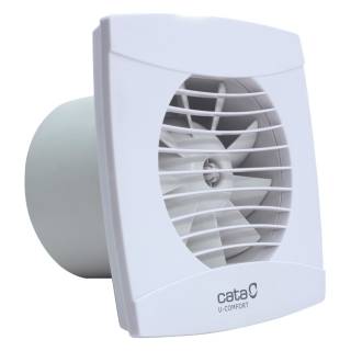 Cata UC-12 Hygro fehér ventilátor utószellőztető és páraérzékelő funkcióval, fordulatszám állítási lehetőséggel, pillangószeleppel