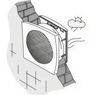 Cata LHV-160 nagy teljesítményű szellőztető ventilátor
