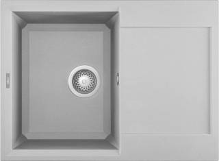 ELLECI OUTLET - Mosogatótálca Easy 135 68x50 Granitek 1 m. +cseppt. M79 Aluminium