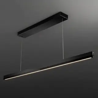 ELICA - Függesztett lámpa LUNA BL 120 - Fényes fekete