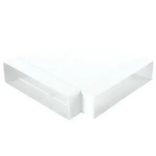 Elica - Lapos csatorna sarok 90° vízszintes 218x55 mm