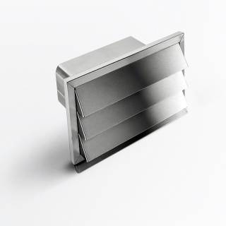 Elica - Gravitációs zsalu csatornához inox 290x160 mm, belső méret: 216x82 mm