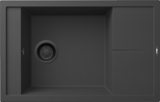 ELLECI - Gránit mosogatótálca Unico 305 G40 fekete tartozékokkal