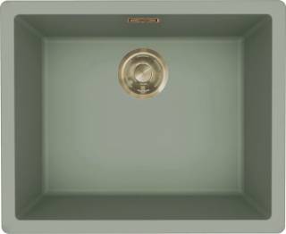 ELLECI- Mosogatótálca Zen 105 Keratek K82 Sage Green arany tartozékokkal