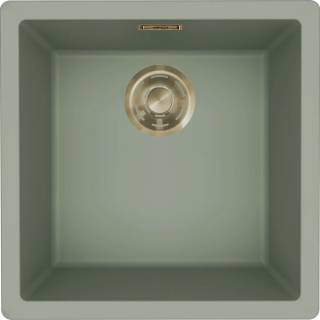 ELLECI- Mosogatótálca Zen 102 Keratek K82 Sage Green arany tartozékokkal 