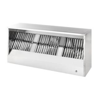 Gastro MK sziget elszívó ernyő, labirint szűrőkkel, 1800x1400x450 mm, olajleeresztővel