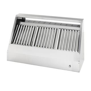 Gastro MK fali elszívó ernyő, labirint szűrőkkel, SNACK 3000x800x450 mm, olajleeresztővel