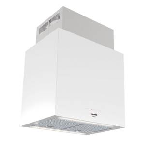NODOR - Páraelszívó NorBreeze ISLA CUBE GLASS ECO 60 WH/A fehér Hob to Hood