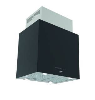 NODOR - Páraelszívó NorBreeze ISLA CUBE GLASS ECO 60 BK/A fekete Hob to Hood