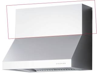 SIRIUS - Páraelszívó csőtakaró kürtő SL-109 TW 90 cm, inox