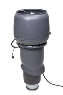 VILPE® E190P/125/IS/500 tetőventilátor, szürke
