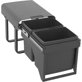 EKOTECH - Beépíthető hulladékgyűjtő EKKO FRONT 40 2x15 liter