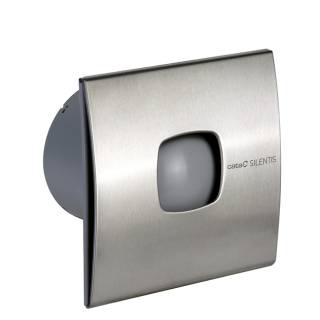 Cata Silentis 10 Timer Inox (Low Noise) ventilátor utószellőztető funkcióval, pillangószeleppel