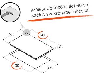 Cata LCI-6031 BK fekete beépíthető gázlap