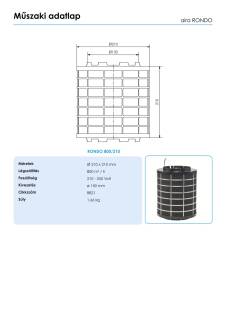 RONDO 800/210 R plazma szűrő