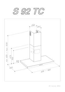 sirius SLTC-92 tw 90 inox elszívó