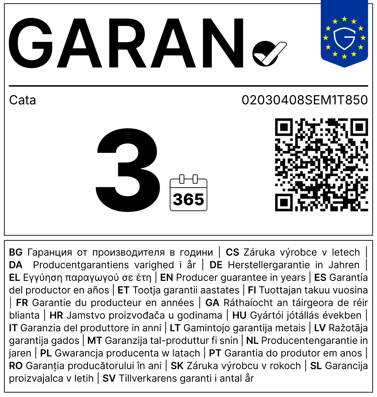 Gyártói garancia